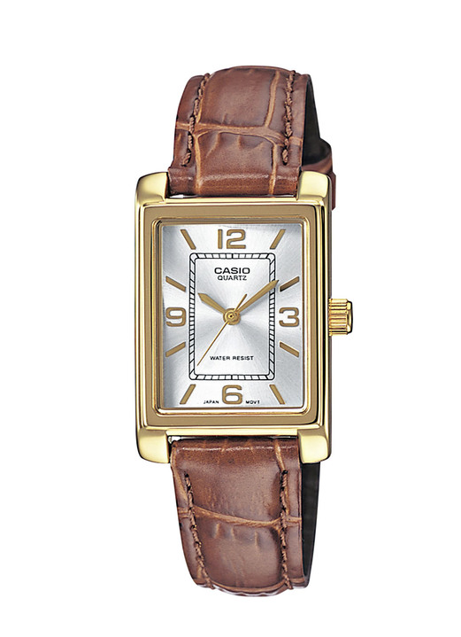 Lederband - Casio Quartz-Damenuhr Ansicht 2 Lederband - Casio Quartz-Damenuhr, in Farbe  Ansicht 2