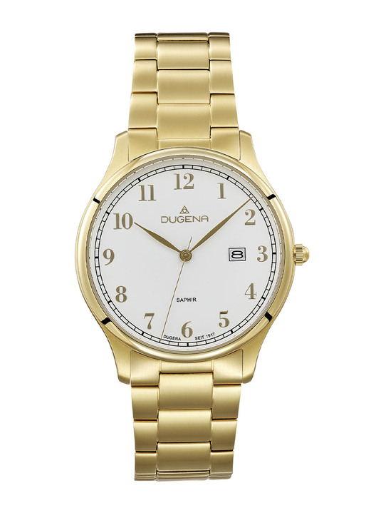 Quartzuhren - Dugena-Quartz-Herrenuhr mit Edelstahlbandgehäuse, in Farbe  Ansicht 2