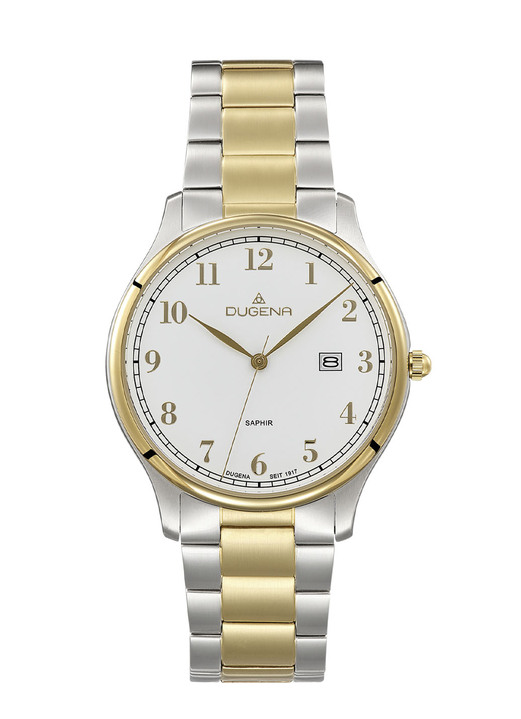 Quartzuhren - Dugena-Quartz-Herrenuhr mit Edelstahlbandgehäuse, in Farbe  Ansicht 2