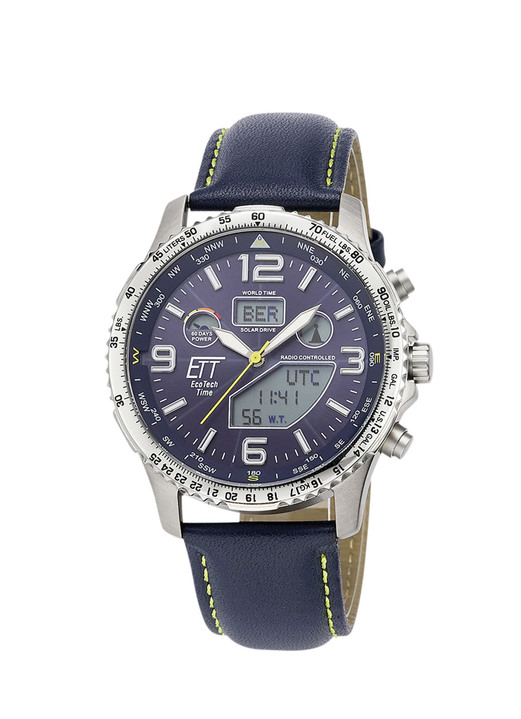 Funkuhren/Solaruhren - ETT Funk-Solar-Herrenuhr , in Farbe  Ansicht 2