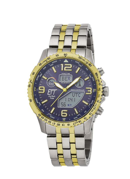 Funkuhren/Solaruhren - ETT Professional Funk-Solar-Herrenuhr, in Farbe  Ansicht 2