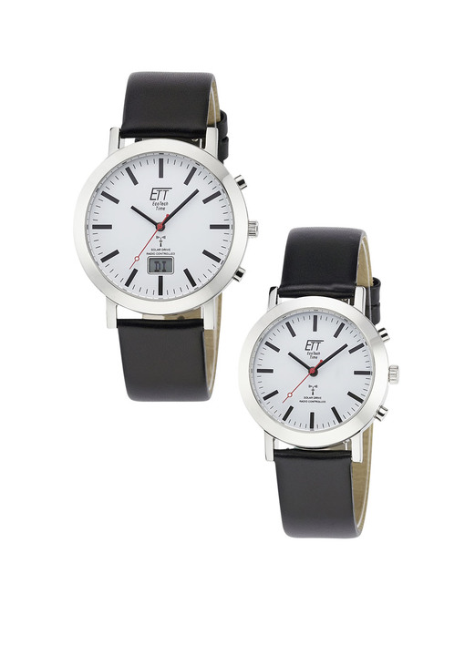 Funkuhren/Solaruhren - ETT  Professional Funk-Solar-Partneruhren, in Farbe , in Ausführung Herrenuhr Ansicht 2