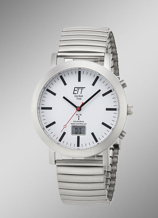 Funkuhren/Solaruhren - ETT Partner Funk-Solar-Uhren, in Farbe , in Ausführung Herrenuhr Ansicht 3