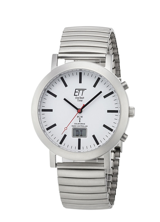 Funkuhren/Solaruhren - ETT Partner Funk-Solar-Uhren, in Farbe , in Ausführung Herrenuhr Ansicht 4