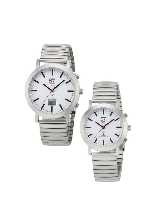 Funkuhren/Solaruhren - ETT Partner Funk-Solar-Uhren, in Farbe , in Ausführung Herrenuhr Ansicht 2