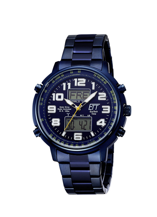 Funkuhren/Solaruhren - Funk-Solar-Herrenuhr Ansicht 2 Funkuhren/Solaruhren - Funk-Solar-Herrenuhr, in Farbe , in Ausführung Mit  Edelstahlband Ansicht 2