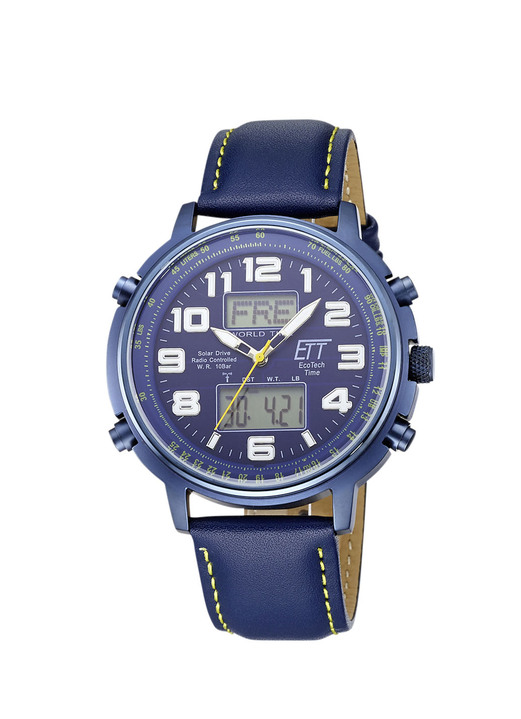 Funkuhren/Solaruhren - Funk-Solar-Herrenuhr Ansicht 4 Funkuhren/Solaruhren - Funk-Solar-Herrenuhr, in Farbe , in Ausführung Mit  Edelstahlband Ansicht 4