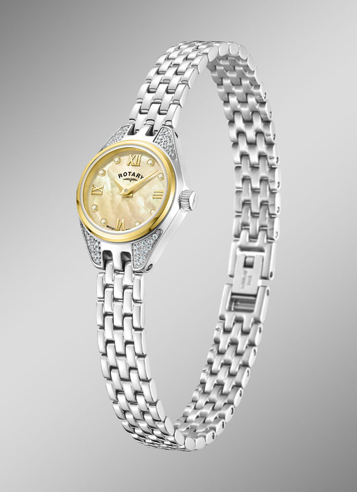 Rotary - Rotary Quartz-Damenuhr mit Perlmutt-Zifferblatt, in Farbe  Ansicht 2