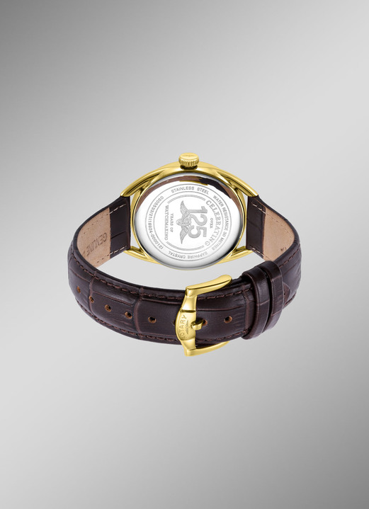 Rotary - Rotary Quartz-Herrenuhr mit Lederband, in Farbe  Ansicht 3