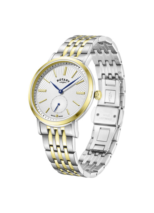 Rotary - Rotary Quartz-Herrenuhr mit Edelstahlbandgehäuse, in Farbe  Ansicht 5