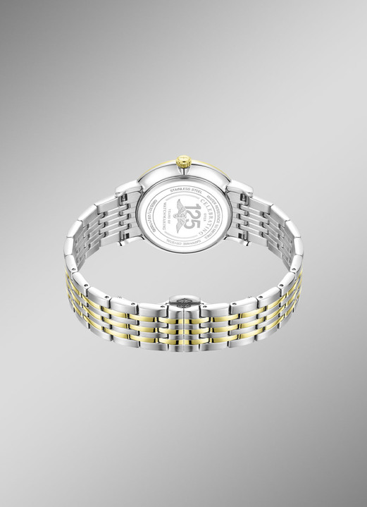 Rotary - Rotary Quartz-Herrenuhr mit Edelstahlbandgehäuse, in Farbe  Ansicht 3