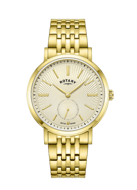 Quartzuhren - Rotary Quartz-Herrenuhr mit Edelstahlbandgehäuse Ansicht 4 Quartzuhren - Rotary Quartz-Herrenuhr mit Edelstahlbandgehäuse, in Farbe  Ansicht 4