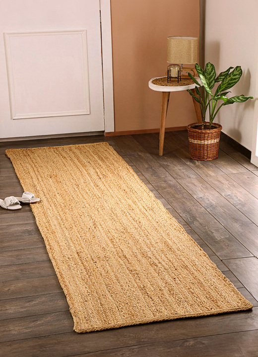 Modern - Teppiche und Brücken aus Jute, in Größe 160 (Galerie 80x150 cm) bis 170 (Galerie 80x400 cm), in Farbe NATUR Ansicht 7