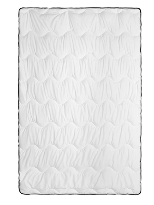 Bettwaren - Bettwarenprogramm aus dem Hause biberna mit schwarzer Biese, in Größe 103 (Decke, 135/200 cm) bis 110 (Decke, 155/220 cm), in Farbe WEISS Ansicht 2