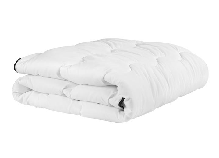 Bettwaren - Bettwarenprogramm aus dem Hause biberna mit schwarzer Biese, in Größe 103 (Decke, 135/200 cm) bis 110 (Decke, 155/220 cm), in Farbe WEISS Ansicht 3