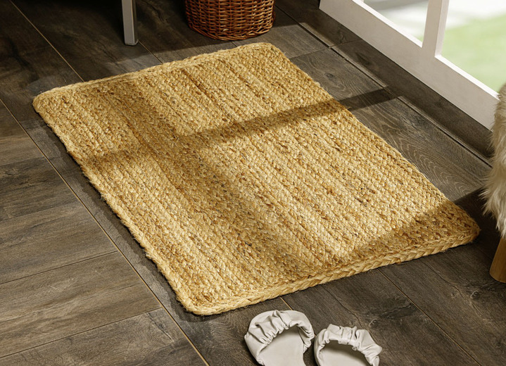 Modern - Teppiche und Brücken aus Jute, in Größe 101 (Brücke 40x60 cm) bis 308 (Teppich rund ø 200 cm), in Farbe NATUR Ansicht 1