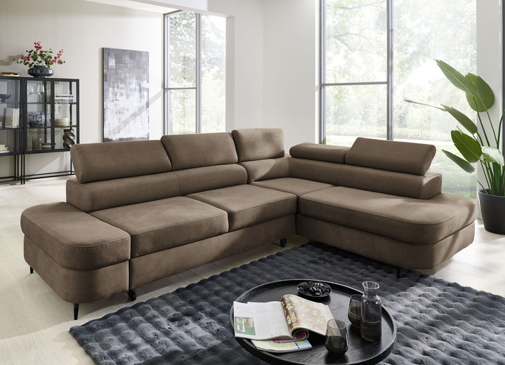 Polsterecken - Komfortable Polsterecke mit Funktion und Bettkasten, in Farbe BEIGE Ansicht 7