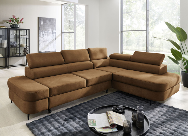 Polsterecken - Komfortable Polsterecke mit Funktion und Bettkasten, in Farbe BEIGE Ansicht 4