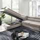 Polsterecken - Komfortable Polsterecke mit Funktion und Bettkasten, in Farbe BEIGE – Farbe BEIGE – Ansicht 3