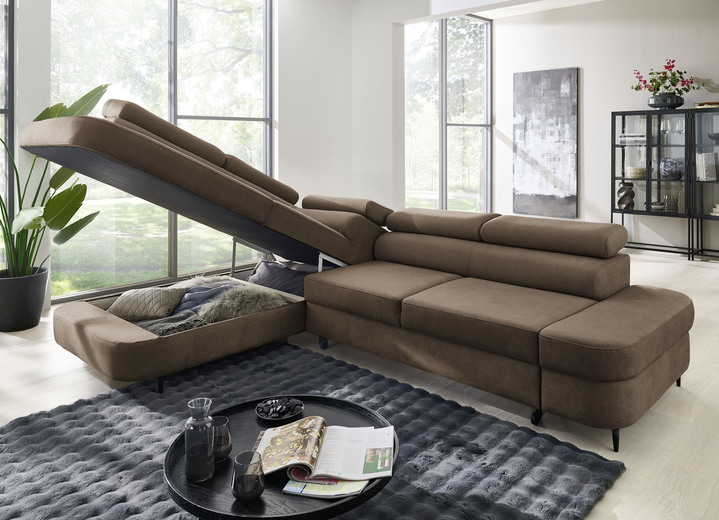 Polsterecken - Komfortable Polsterecke mit Funktion und Bettkasten, in Farbe BEIGE Ansicht 21
