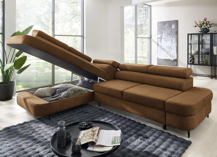 Polsterecken - Komfortable Polsterecke mit Funktion und Bettkasten, in Farbe BEIGE Ansicht 18