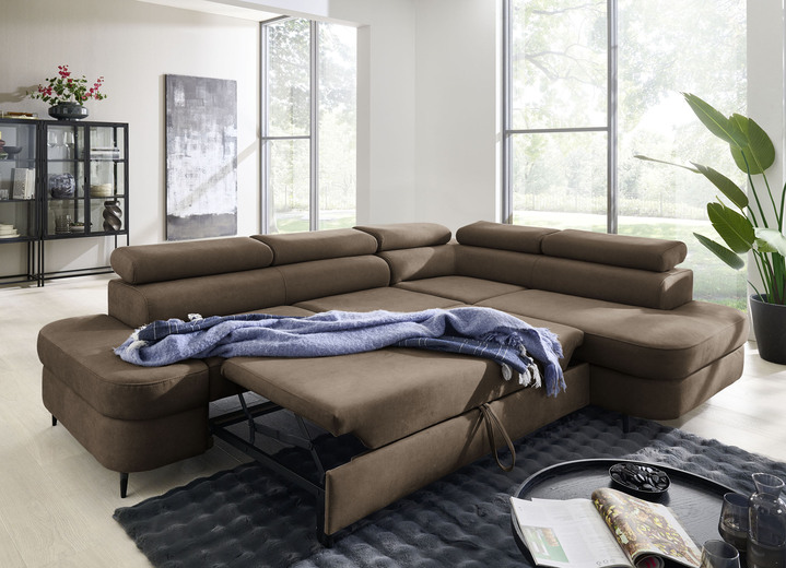 Polsterecken - Komfortable Polsterecke mit Funktion und Bettkasten, in Farbe BEIGE Ansicht 8