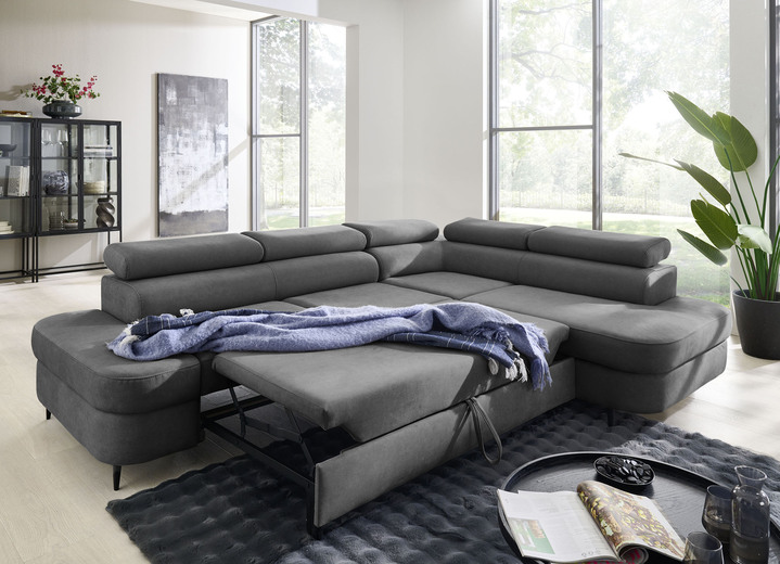 Polsterecken - Komfortable Polsterecke mit Funktion und Bettkasten, in Farbe BEIGE Ansicht 11