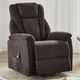 TV-Sessel / Relax-Sessel - Gemütlicher TV-Sessel mit Motor und Aufstehhilfe, in Farbe CREME – Farbe BRAUN – Ansicht 1