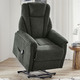 TV-Sessel / Relax-Sessel - Gemütlicher TV-Sessel mit Motor und Aufstehhilfe, in Farbe CREME – Farbe GRÜN – Ansicht 2