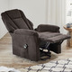 TV-Sessel / Relax-Sessel - Gemütlicher TV-Sessel mit Motor und Aufstehhilfe, in Farbe CREME – Farbe BRAUN – Ansicht 3