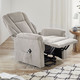 TV-Sessel / Relax-Sessel - Gemütlicher TV-Sessel mit Motor und Aufstehhilfe, in Farbe CREME – Farbe CREME – Ansicht 3