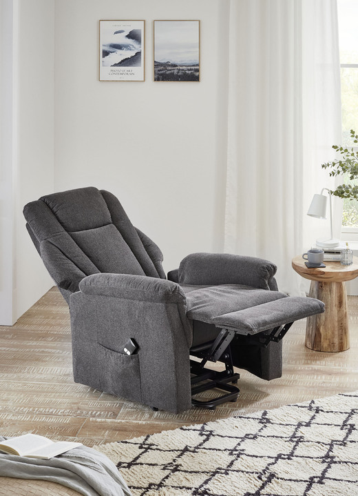 TV-Sessel / Relax-Sessel - Gemütlicher TV-Sessel mit Motor und Aufstehhilfe, in Farbe CREME Ansicht 6