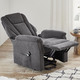 TV-Sessel / Relax-Sessel - Gemütlicher TV-Sessel mit Motor und Aufstehhilfe, in Farbe CREME – Farbe GRAU – Ansicht 3