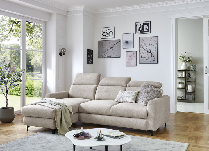 Polsterecken - Bequeme Polsterecke mit Bettfunktion, in Farbe CREME Ansicht 1