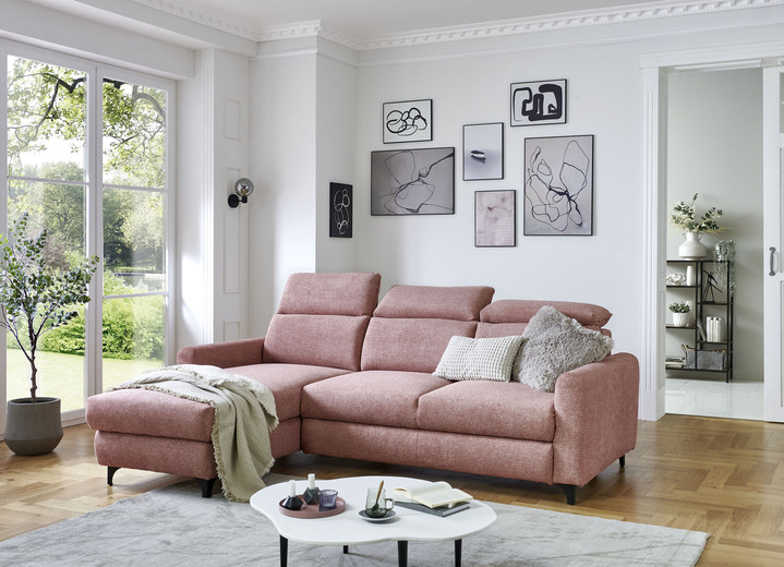 Polsterecken - Bequeme Polsterecke mit Bettfunktion, in Farbe ROSA Ansicht 1