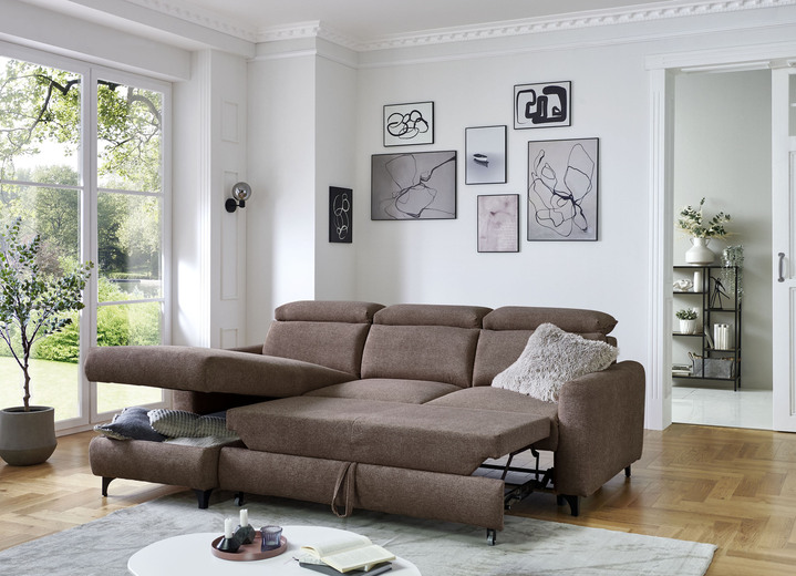 Polsterecken - Bequeme Polsterecke mit Bettfunktion, in Farbe CREME Ansicht 7