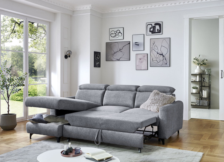 Polsterecken - Bequeme Polsterecke mit Bettfunktion, in Farbe CREME Ansicht 9