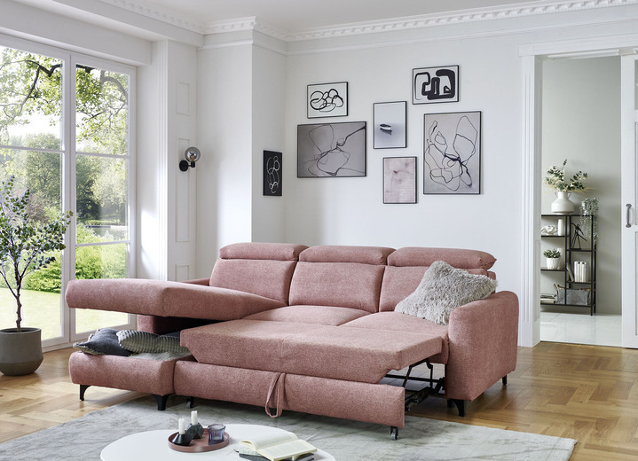 Polsterecken - Bequeme Polsterecke mit Bettfunktion, in Farbe CREME Ansicht 5