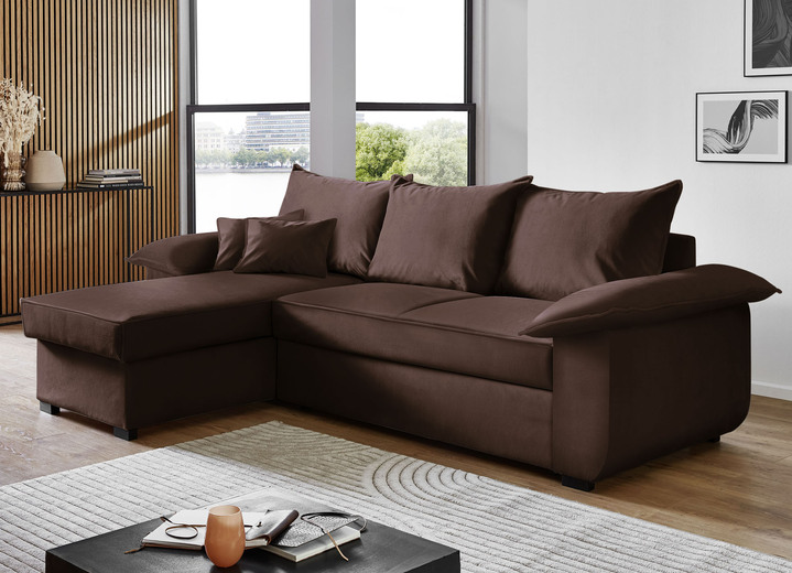 Polsterecken - Polsterecke mit Bettfunktion und Bettkasten, in Farbe CREME Ansicht 13