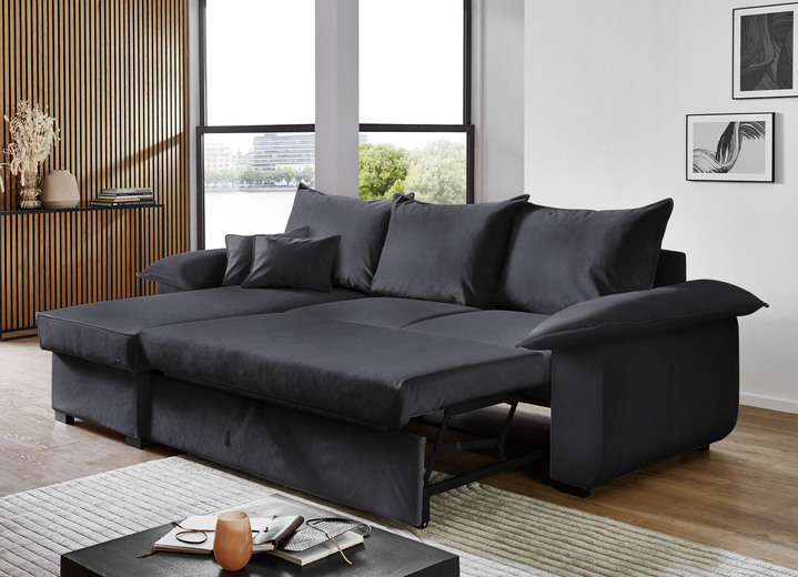 Polsterecken - Polsterecke mit Bettfunktion und Bettkasten, in Farbe CREME Ansicht 12