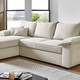 Polsterecken - Polsterecke mit Bettfunktion und Bettkasten, in Farbe CREME
