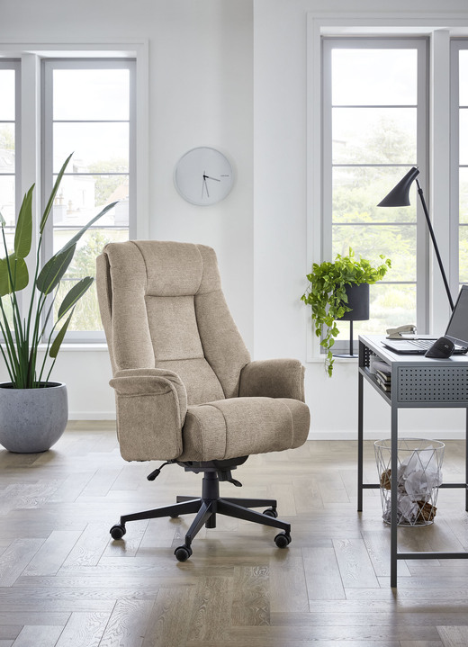 Chefsessel / Bürostuhl - Chefsessel mit XXL-Sitzfläche, in Farbe ANTHRAZIT Ansicht 3