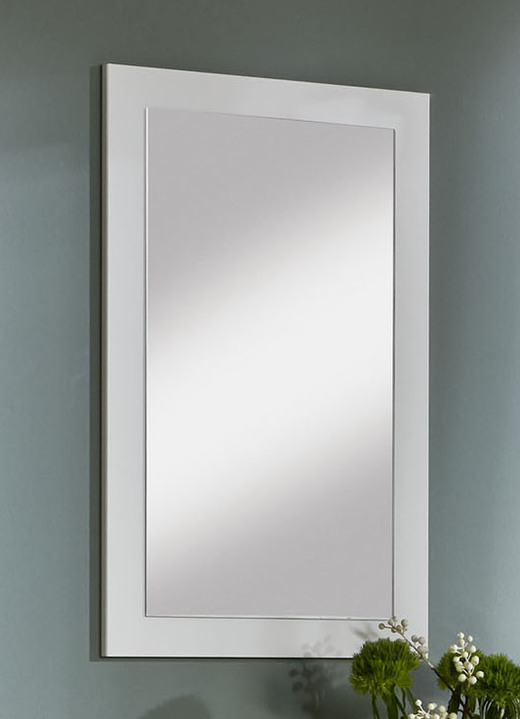 Garderobenmöbel - Garderobenmöbel mit pflegeleichter Oberfläche, in Farbe WEISS, in Ausführung Wandspiegel Ansicht 1