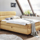 Boxspringbetten - Boxspringbett mit LED-Beleuchtung und Topper, in Farbe SAFRAN – Farbe SAFRAN – Ansicht 1