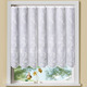 Plauener Stickerei - Luftiger Kleinfenster-Store mit Stangendurchzug – Farbe WEISS – Ansicht 1 Plauener Stickerei - Luftiger Kleinfenster-Store mit Stangendurchzug, in Größe 875 (95x 95 cm) bis 896 (120x160 cm), in Farbe WEISS – Farbe WEISS – Ansicht 1