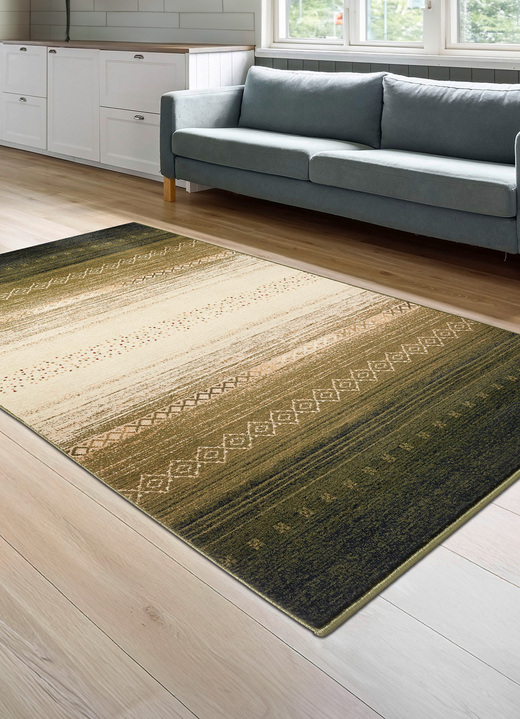 Modern - Gewebte Brücken und Teppiche, in Größe 112 (Brücke, 60x110 cm) bis 282 (Teppich, 200x290 cm), in Farbe TERRA Ansicht 4