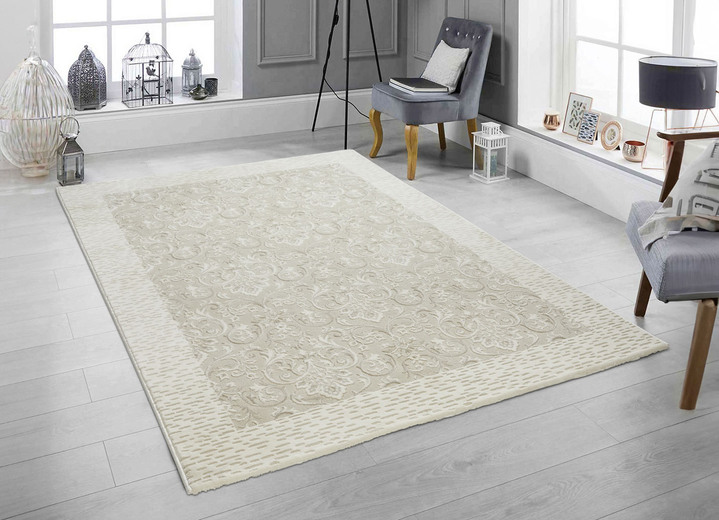 Modern - Gewebte Brücken und Teppiche, in Größe 112 (Brücke, 58x110 cm) bis 282 (Teppich, 195x290 cm), in Farbe BEIGE Ansicht 1