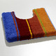 Badgarnituren - Bunte Badgarnitur aus dem Hause Grund, in Größe 100 (Vorleger halbrund, 50/ 80 cm) bis 112 (WC-Deckelbezug, 47/ 50 cm), in Farbe STREIFEN BUNT – Farbe STREIFEN BUNT – Ansicht 2