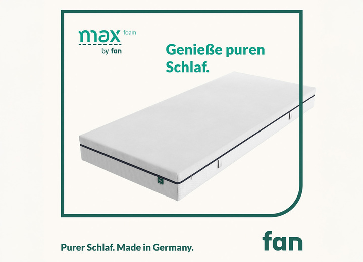 Matratzen & Topper - TESTSIEGER Mehrzonen-Matratze „max foam by fan“, in Größe 130 (80/200 cm) bis 135 (140/200 cm), in Farbe  Ansicht 1