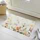Fußmatten - Ansprechende Fußmatte mit Blüten und Schmetterlinge, in Farbe BUNT – Farbe BUNT – Ansicht 1